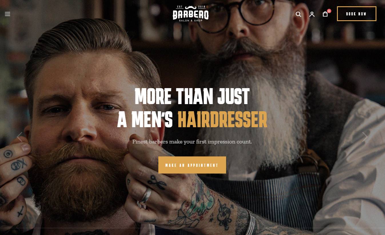 Barbero - Hair Salon WordPress Theme