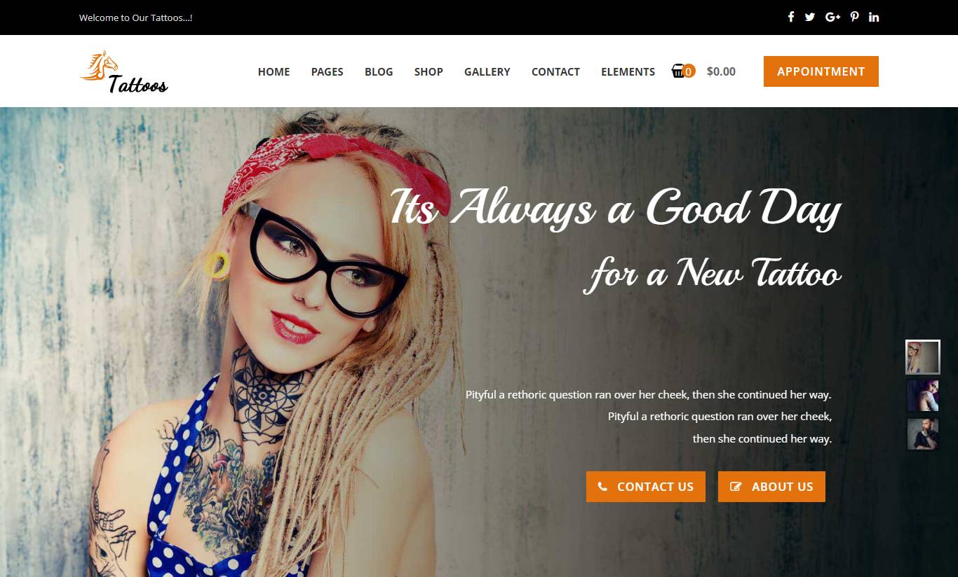  Tattoos WordPress Theme With Automatic AI Blog Content Generator and Chatbot      