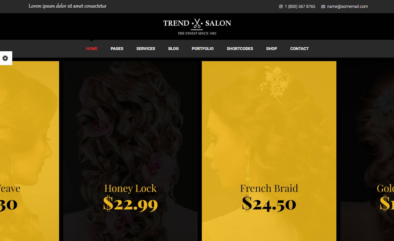 Trend Salon WordPress Theme