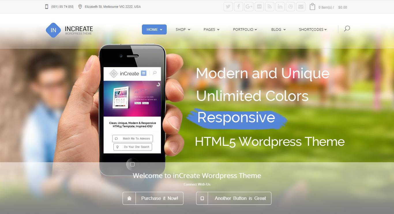 inCreate - Responsive MultiPurpose WordPress Theme