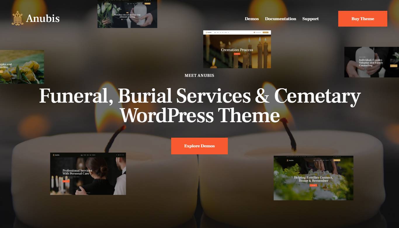 Anubis - Funeral & Burial Services WordPress Theme