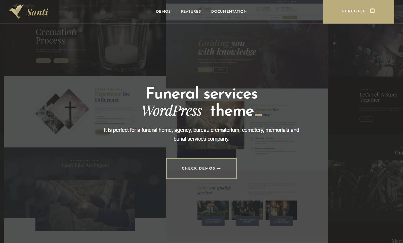 Santi - Funeral Home WordPress Theme