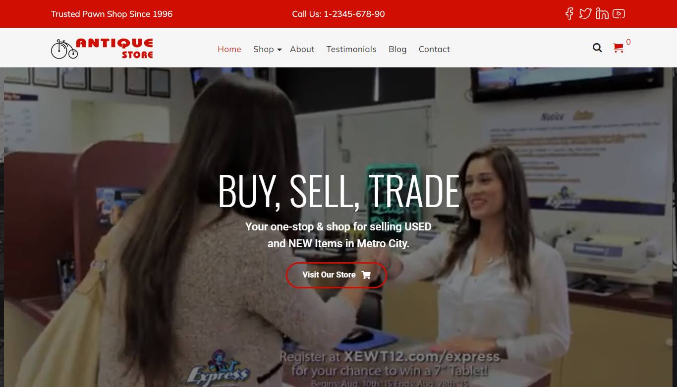 Antique Store WordPress Theme