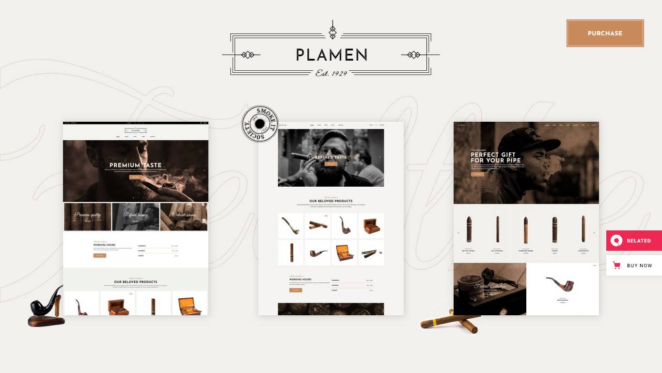 Plamen - Tobacco Store Theme     