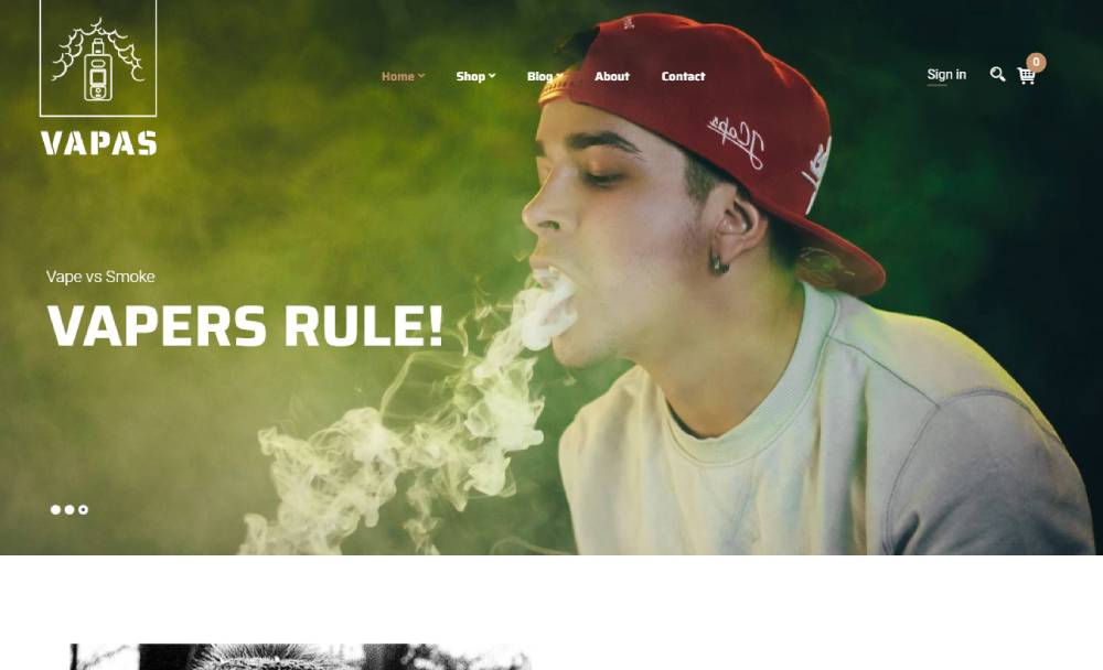 Top 12 Ecig Vaping Ecommerce Themes Templates