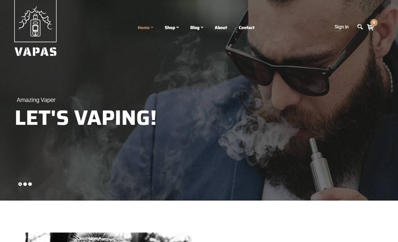 Vapas – Vape Store WooCommerce WordPress Theme  