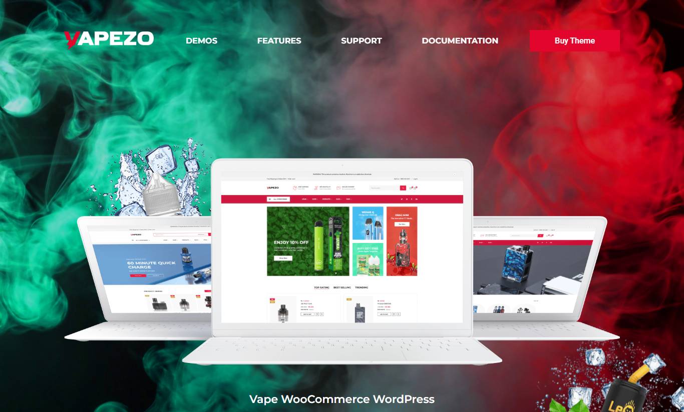 Vapezo – Vape Store WooCommerce WordPress Theme 