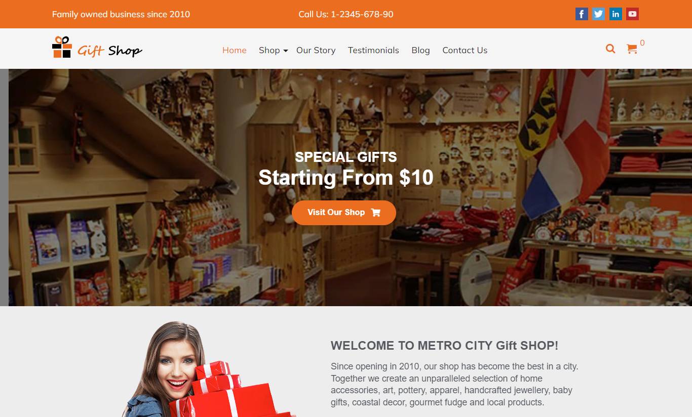 Gift Shop WordPress Theme : GiftShop Pro