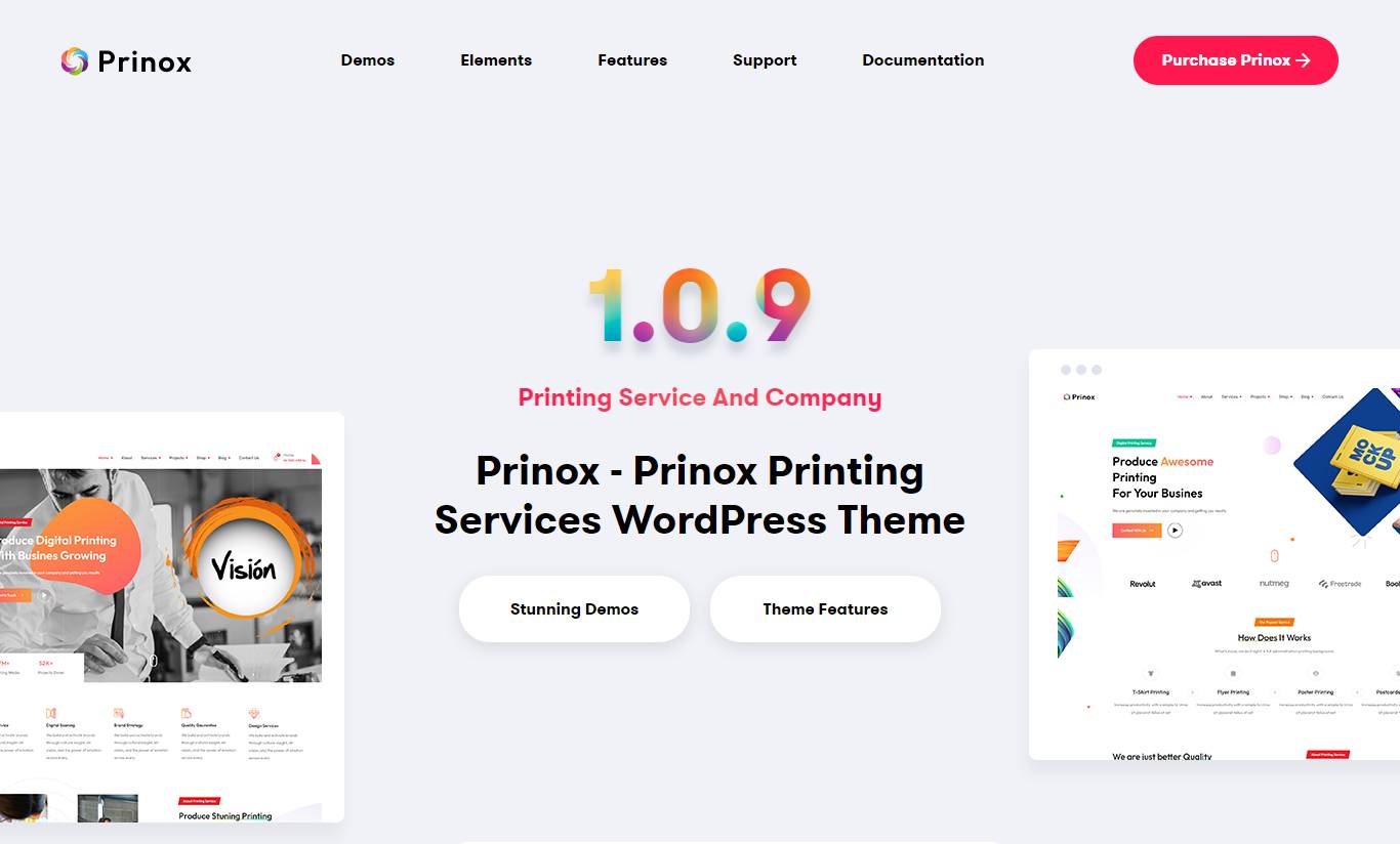 Prinox - Printing Services Theme