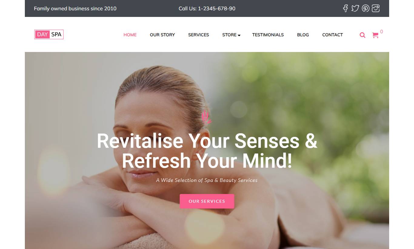 DaySpa WordPress Theme