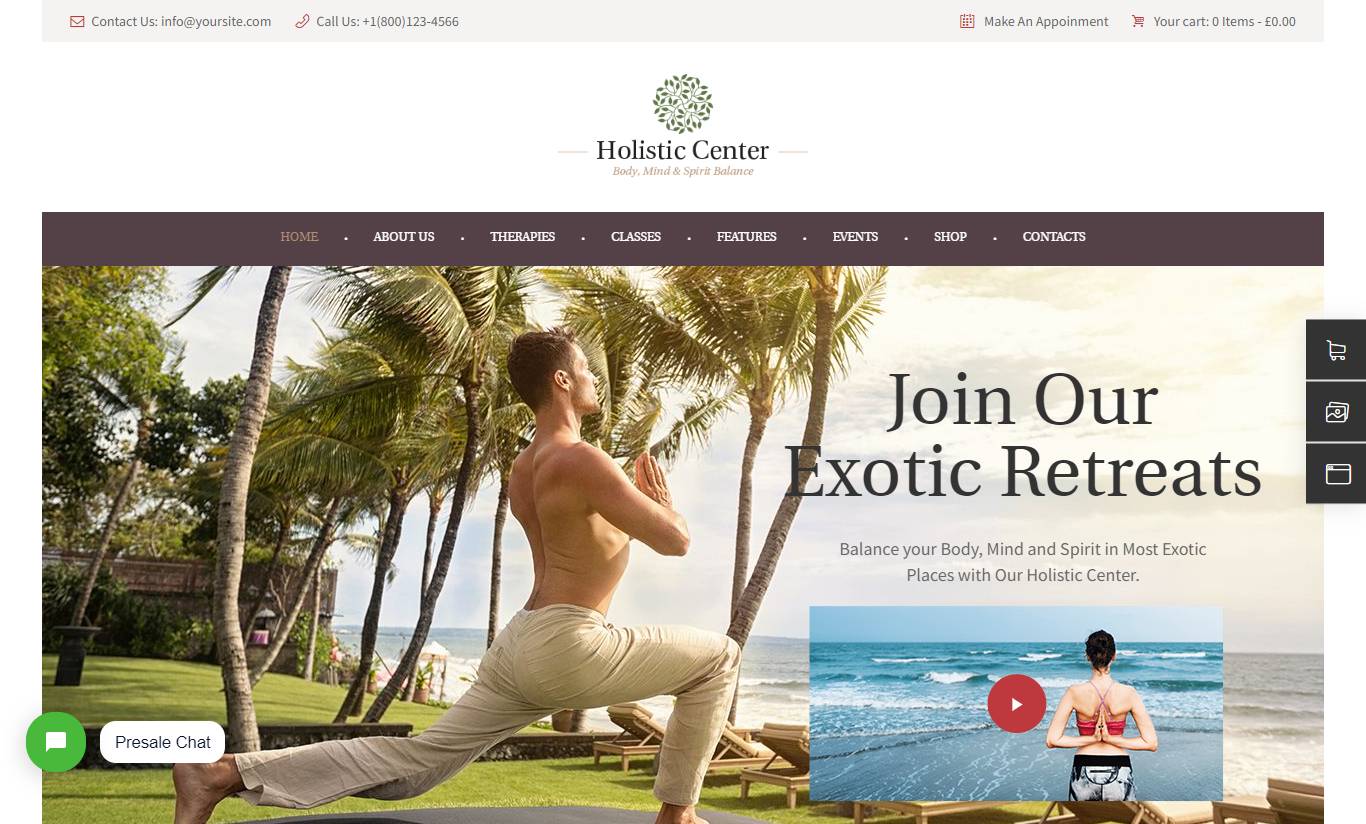 Holistic Center - Wellness and Spa Salon WordPress Theme