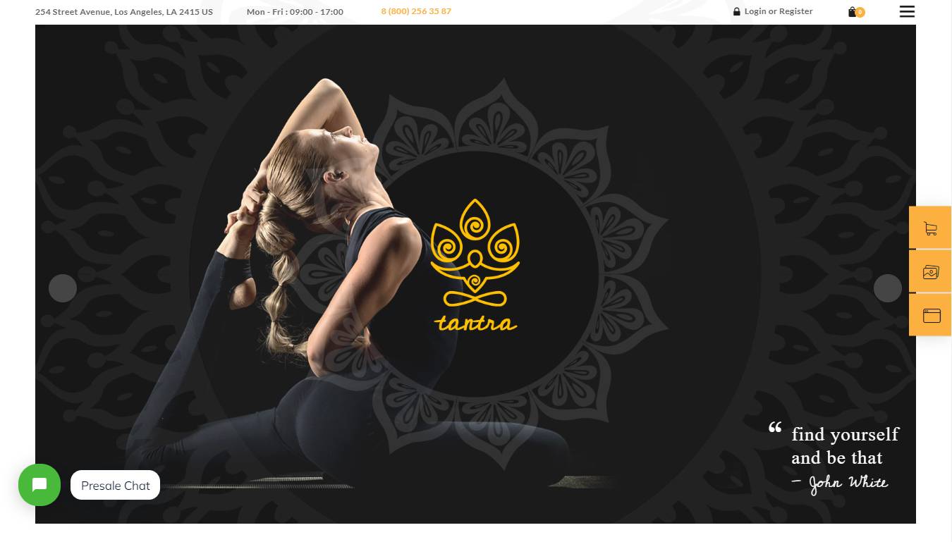 Tantra | A Yoga Studio and Fitness Club WordPress Theme