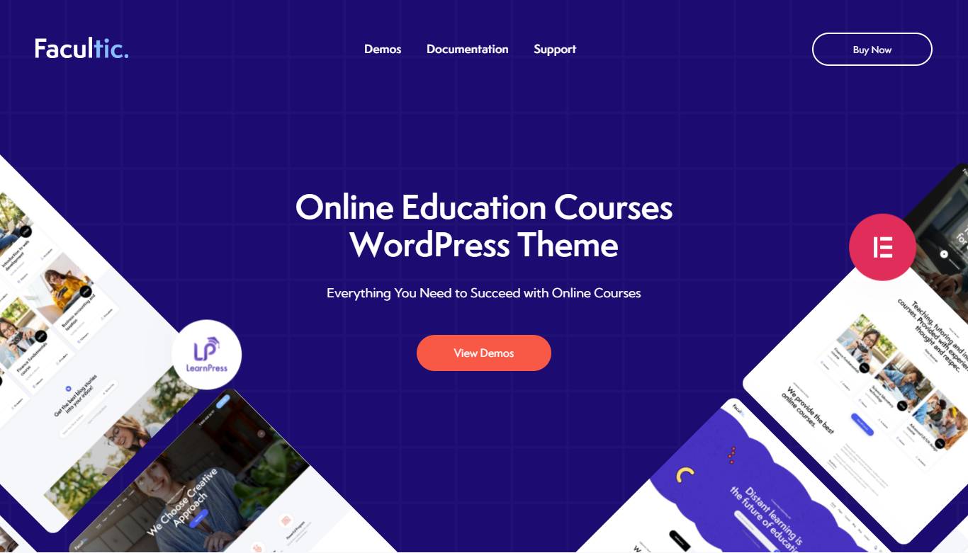 Facultic - Online Education Courses WordPress Theme