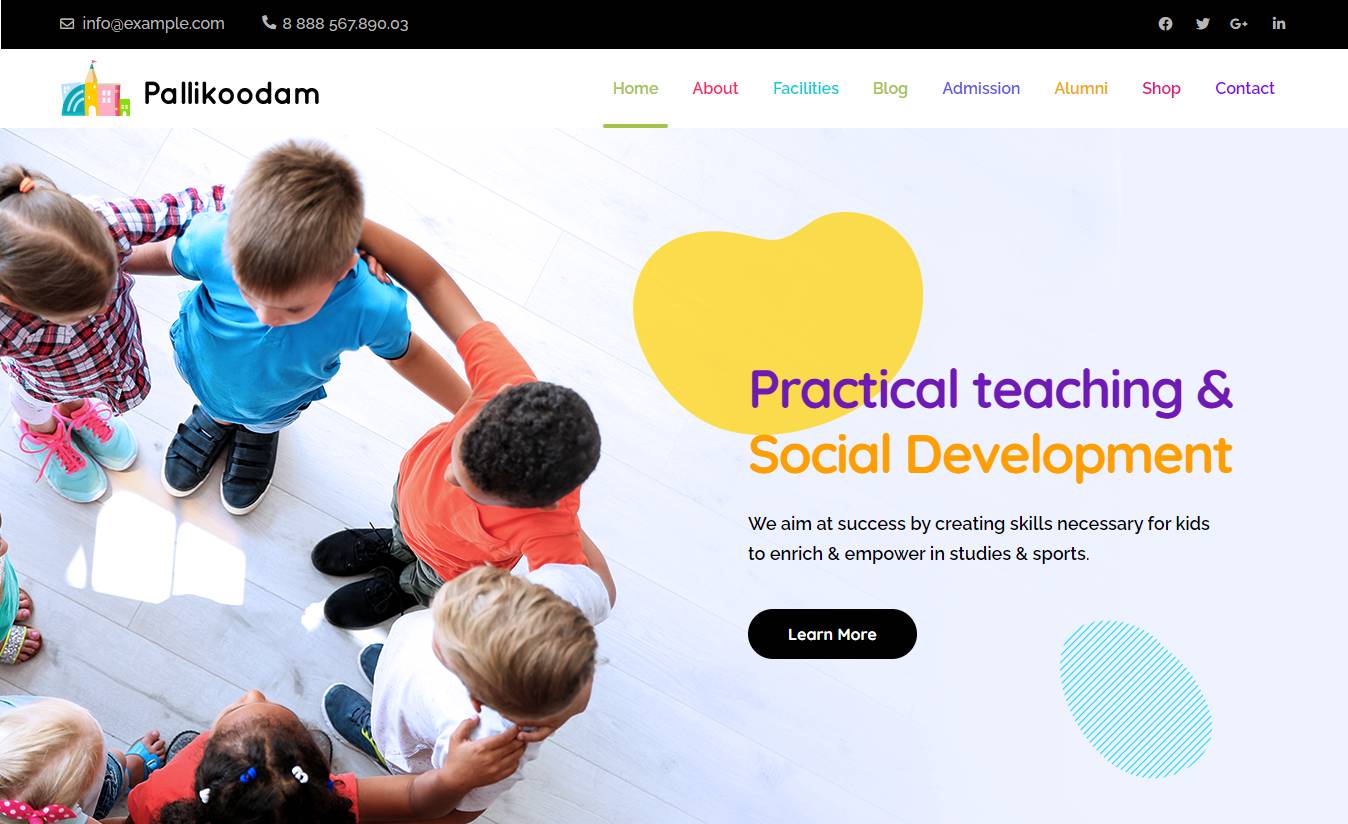 Pallikoodam - School WordPress Theme