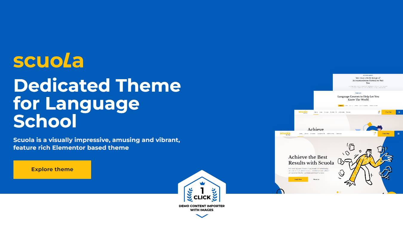 Scuola - Language School Courses WordPress