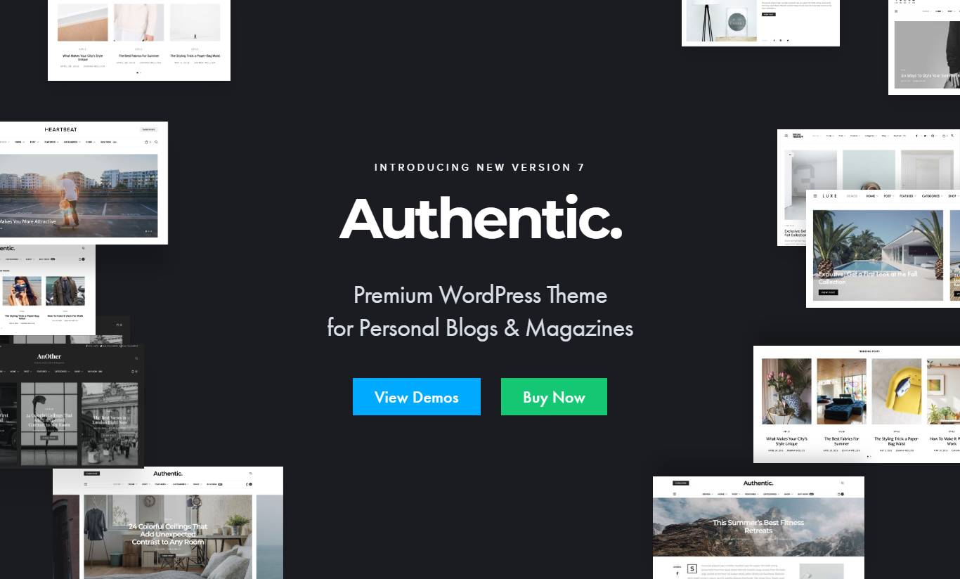 Authentic - Lifestyle Blog & Magazine WordPress Theme