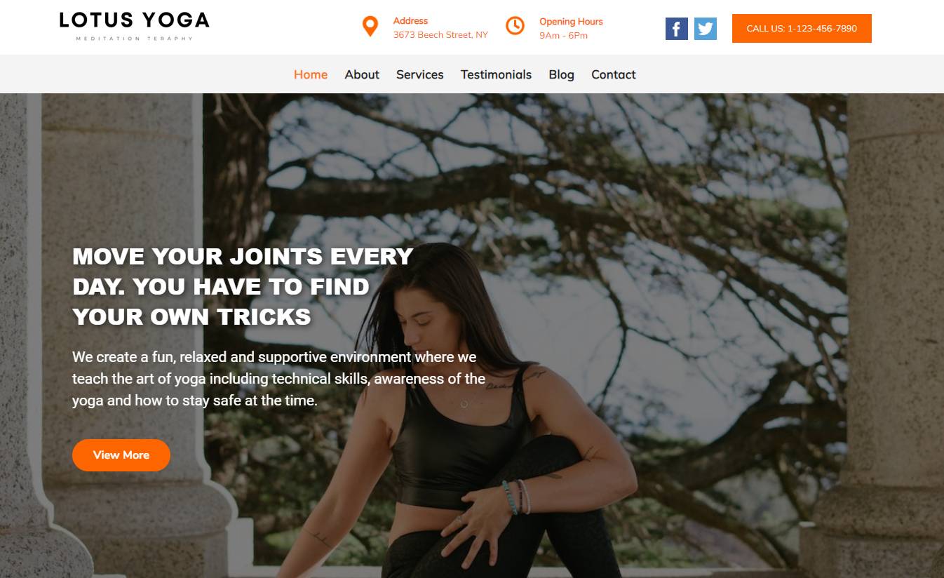 Yoga WordPress Theme: Best Yoga WordPress Theme