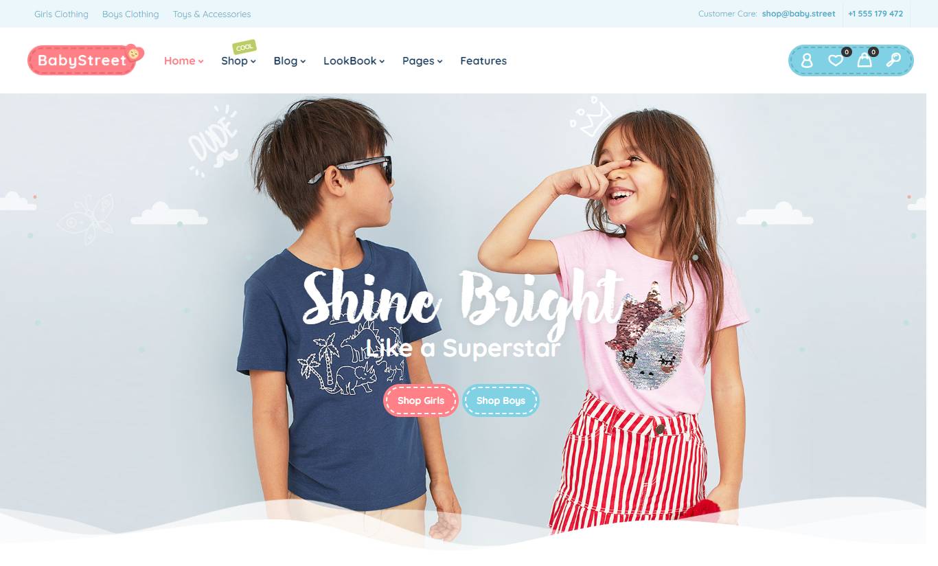 BabyStreet - WooCommerce Theme for Kids Toys and Clothes Shops