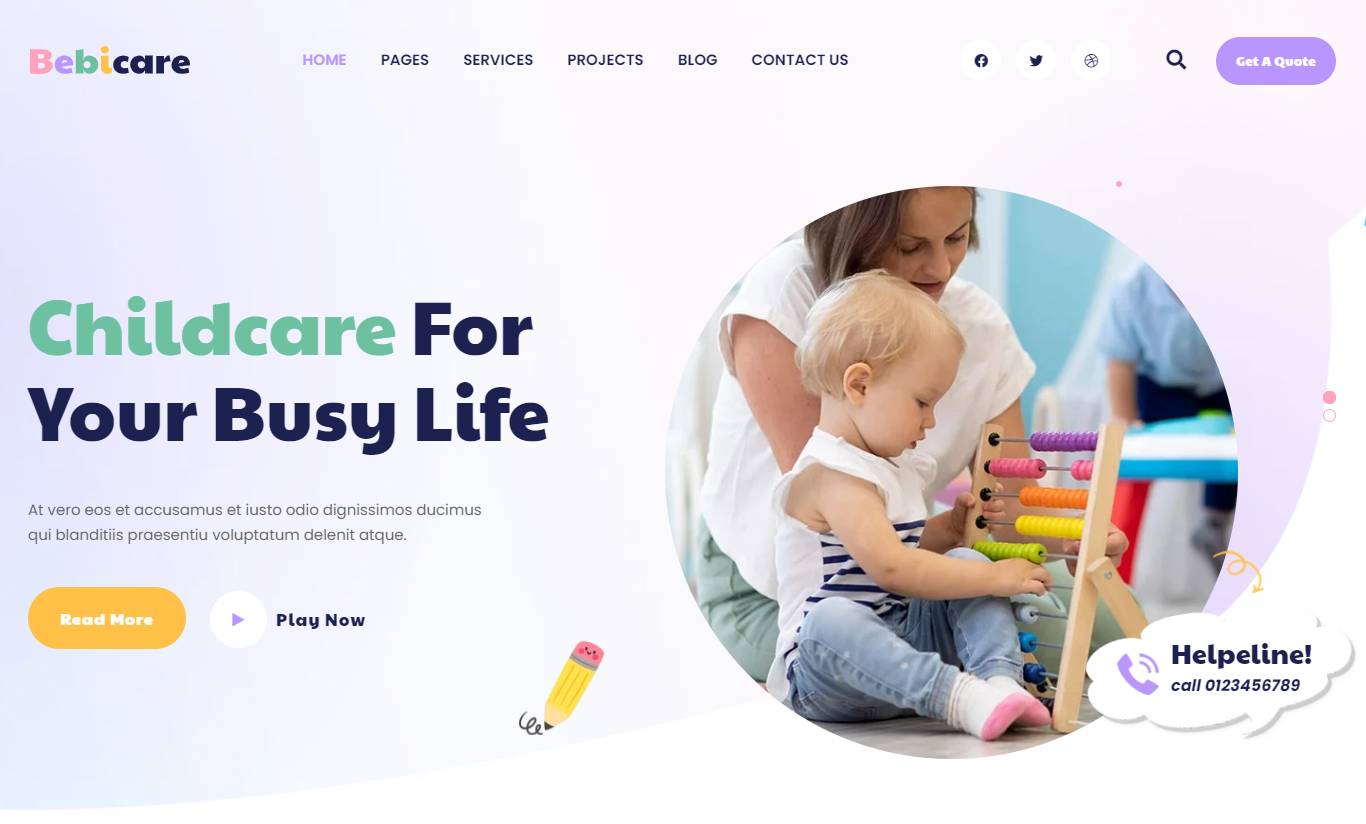 Bebicare - Babysitter WordPress Theme