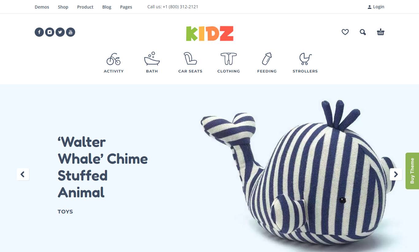 KIDZ - Kids Store and Baby Shop Theme