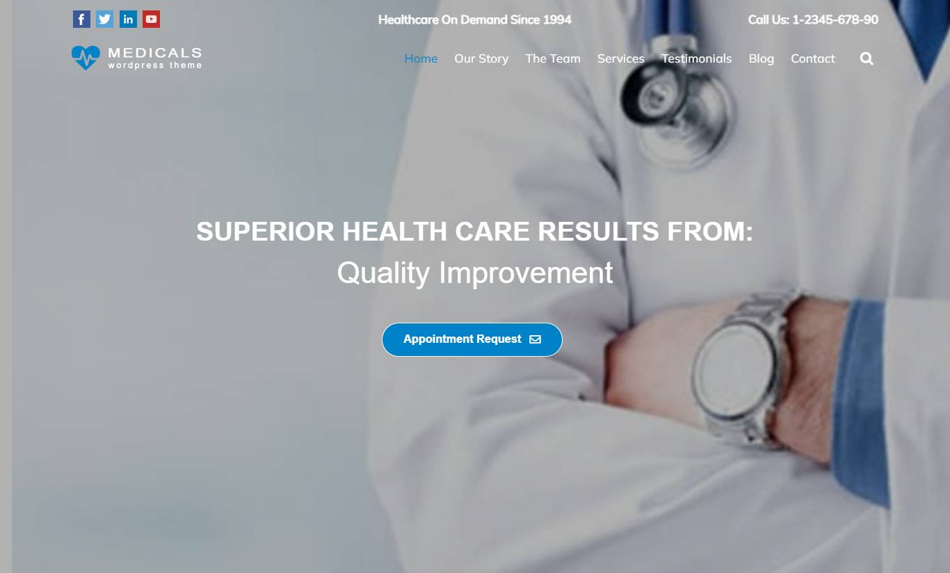 Medical WordPress Theme – Medicals Pro