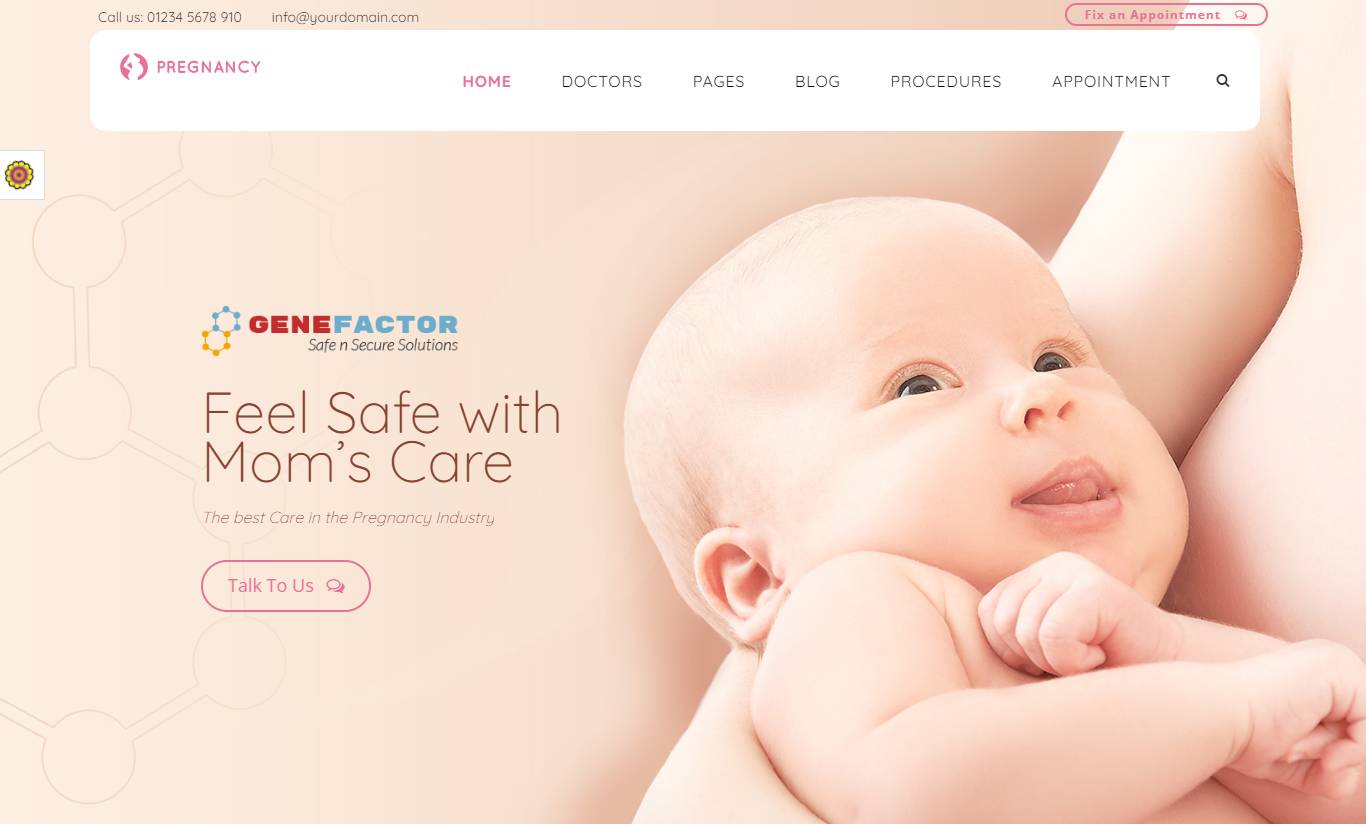 Pregnancy - Medical Doctor WordPress Theme