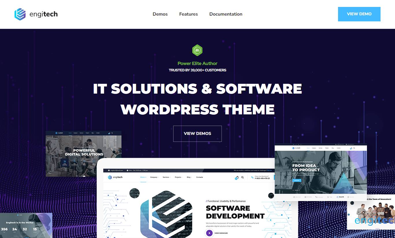 Engitech - IT Solutions & Services WordPress Theme