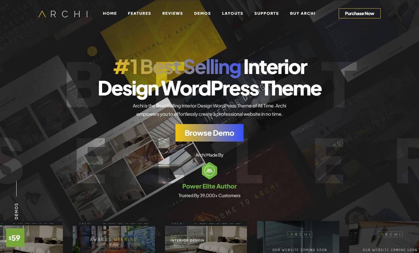 Archi - Interior Design WordPress Theme