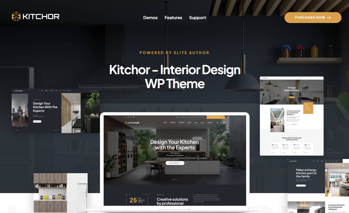 Kitchor - Interior Design WordPress Theme