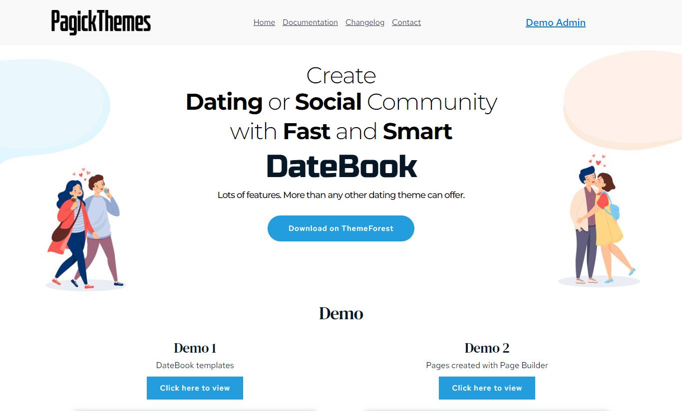 DateBook - Dating WordPress Theme