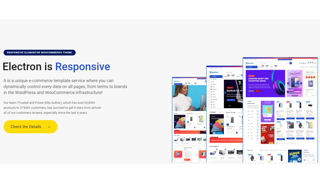 Electron - Elementor Electronics Store WooCommerce Theme