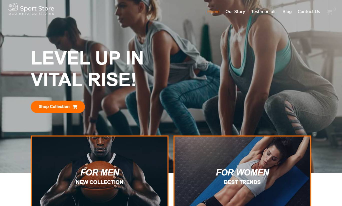 Sport Store WooCommerce WordPress Template