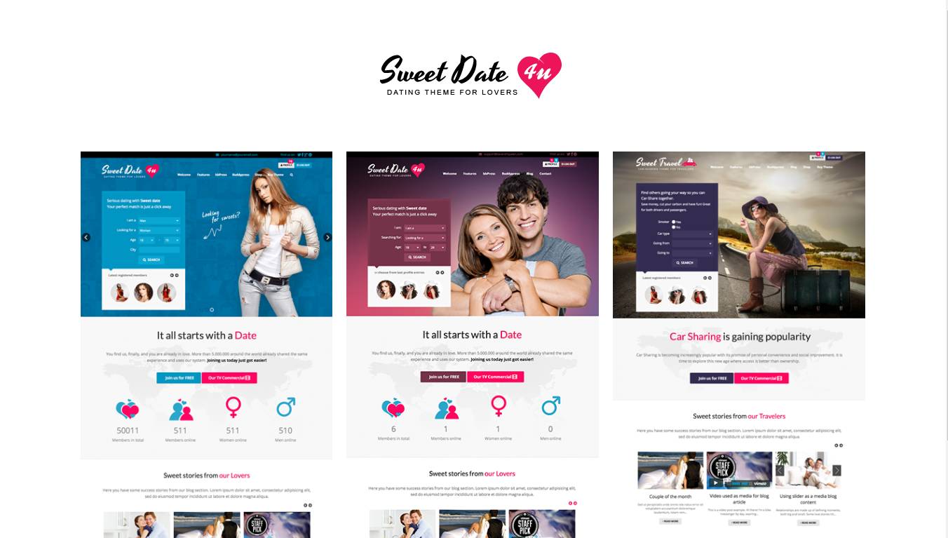 Sweet Date - More than a WordPress Dating Theme