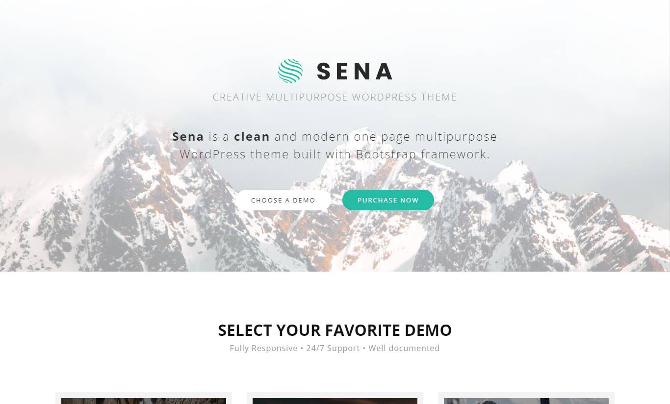 Sena - Creative Multipurpose WordPress Theme