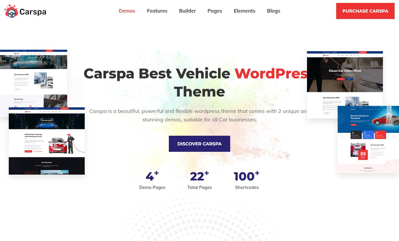 Carspa - Car Wash & Cleaning WordPress Theme