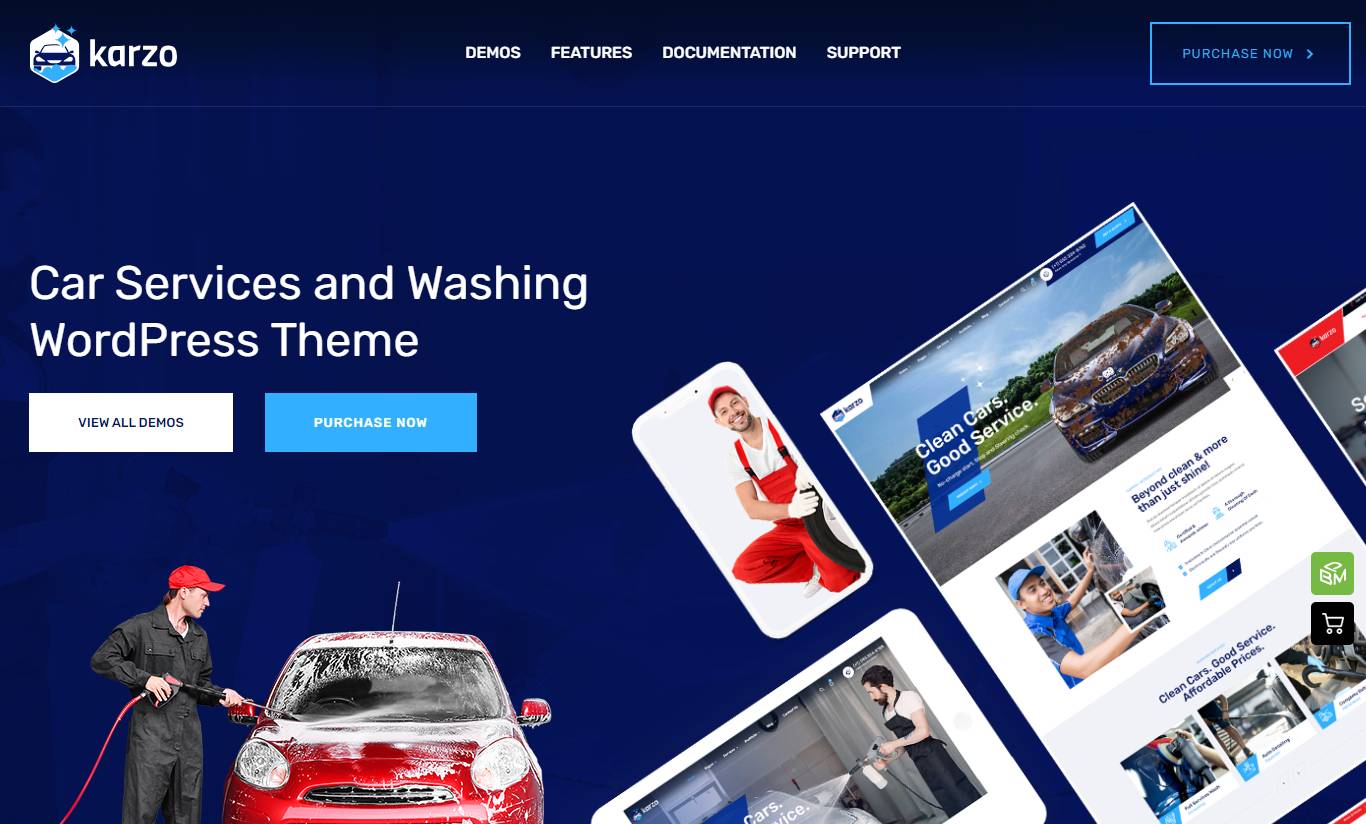 Karzo - Car Service & Washing WordPress Theme