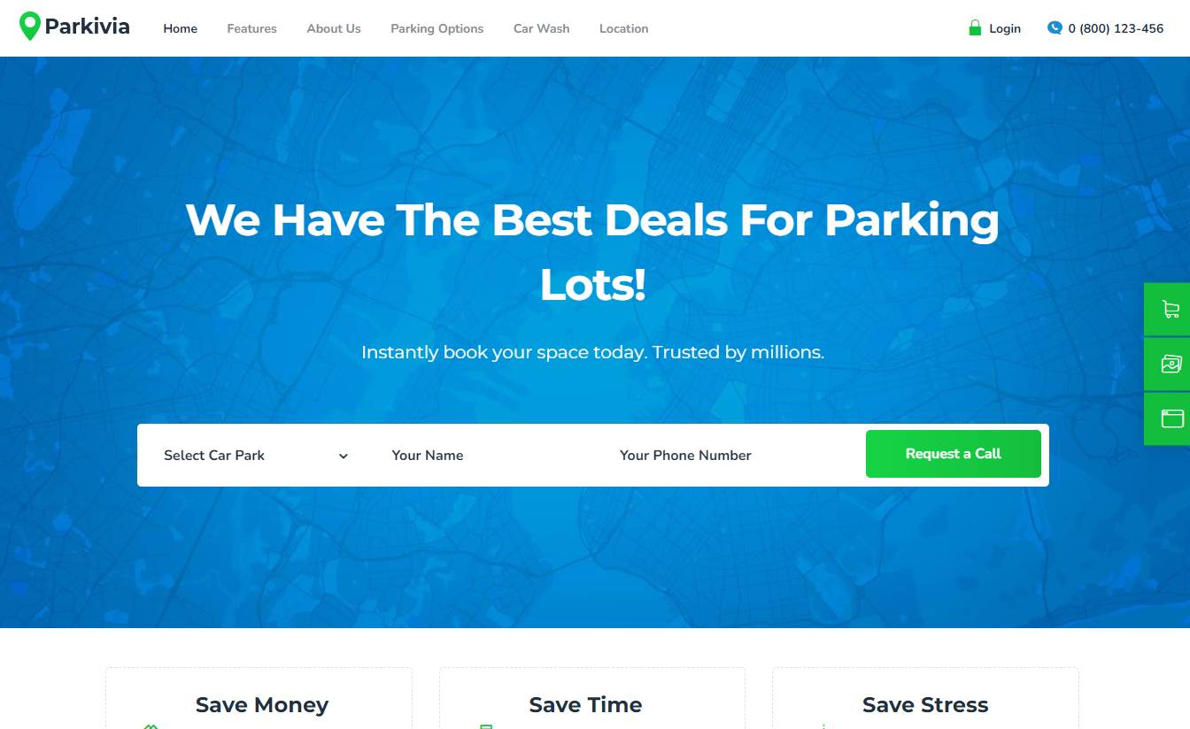 Parkivia | Auto Parking & Car Maintenance WordPress Theme