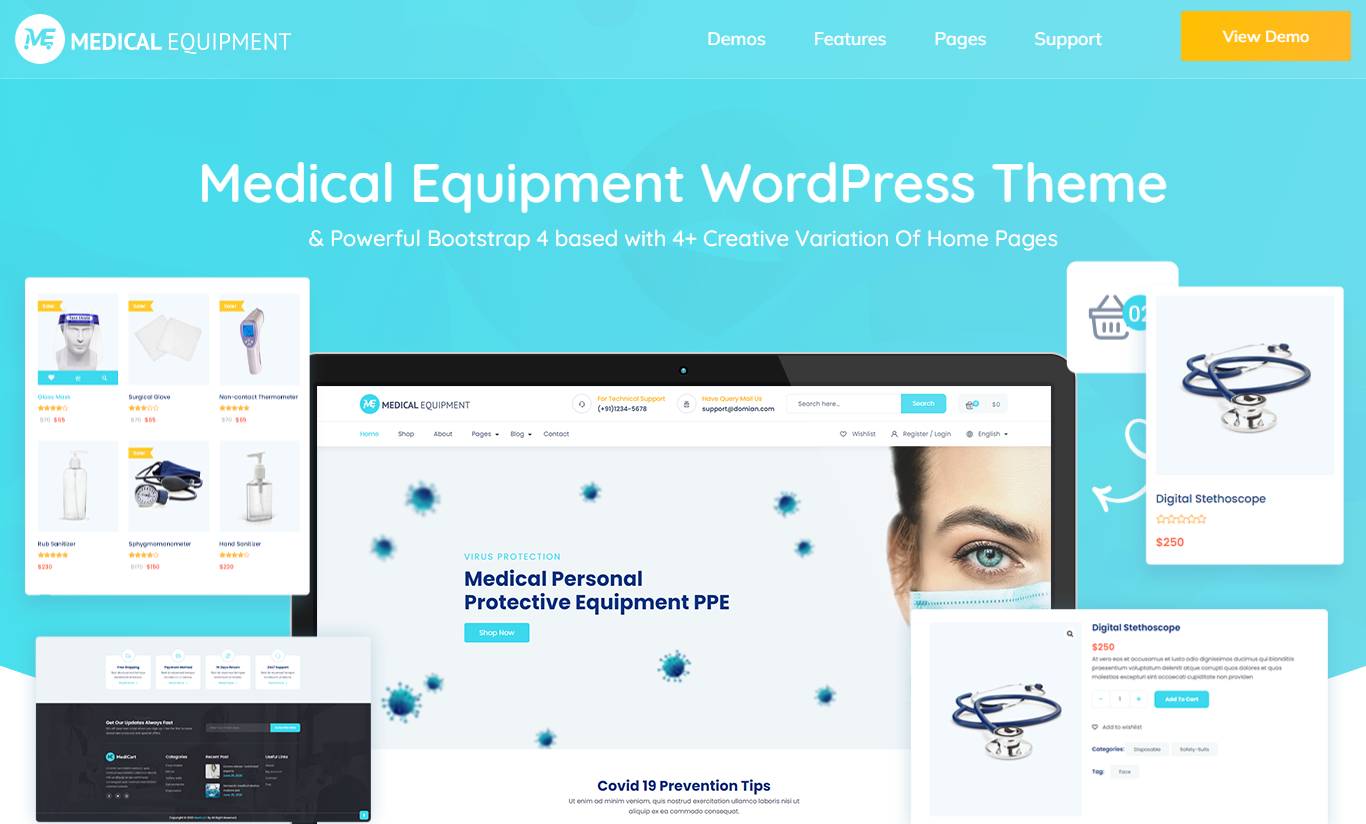 Medical Equipment - eCommerce WordPress Theme