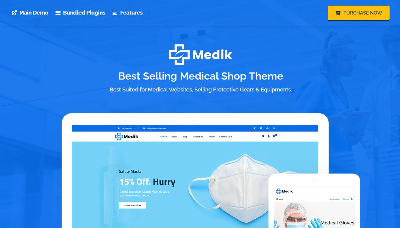 Medik - Medical WooCommerce Theme