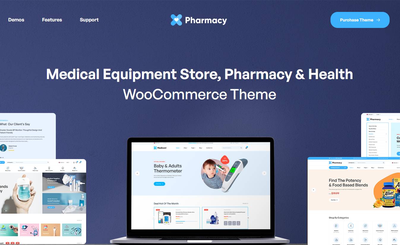 Pharmacy WooCommerce WordPress Responsive Theme