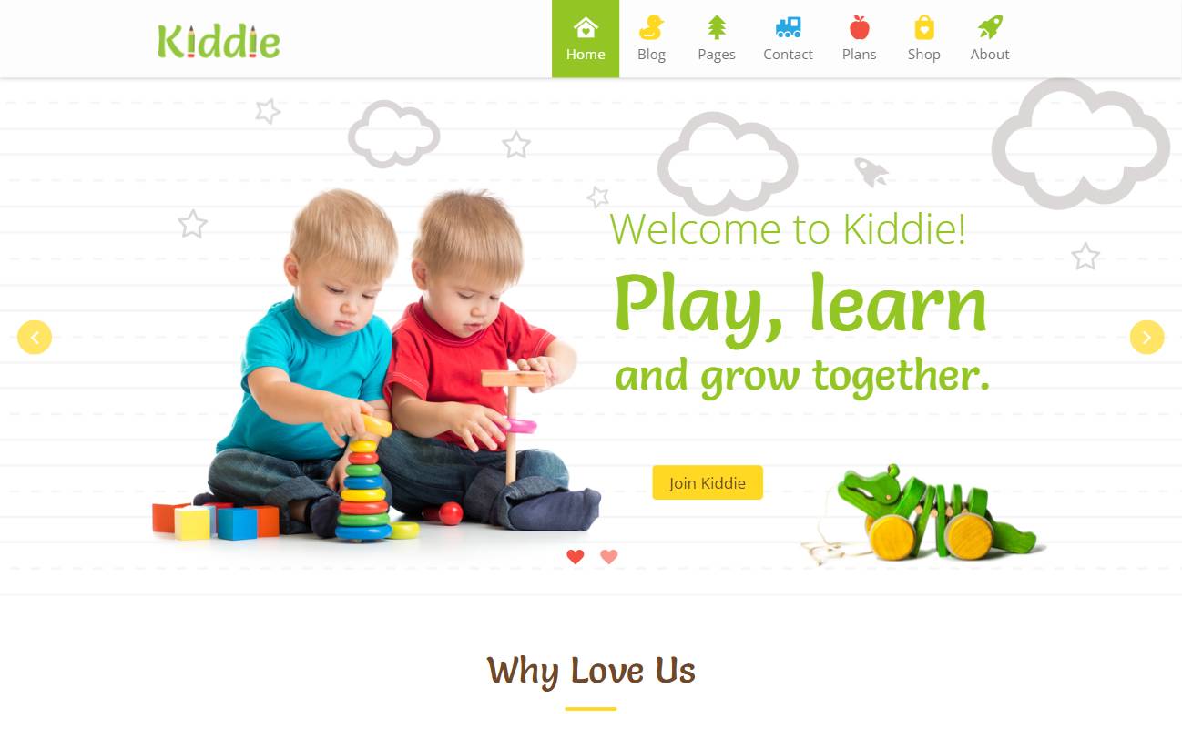 Kiddie - Kindergarten WordPress Theme