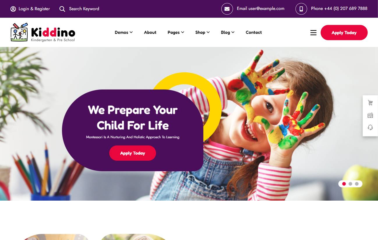 Kiddino - Kids & Kindergarten WordPress Theme