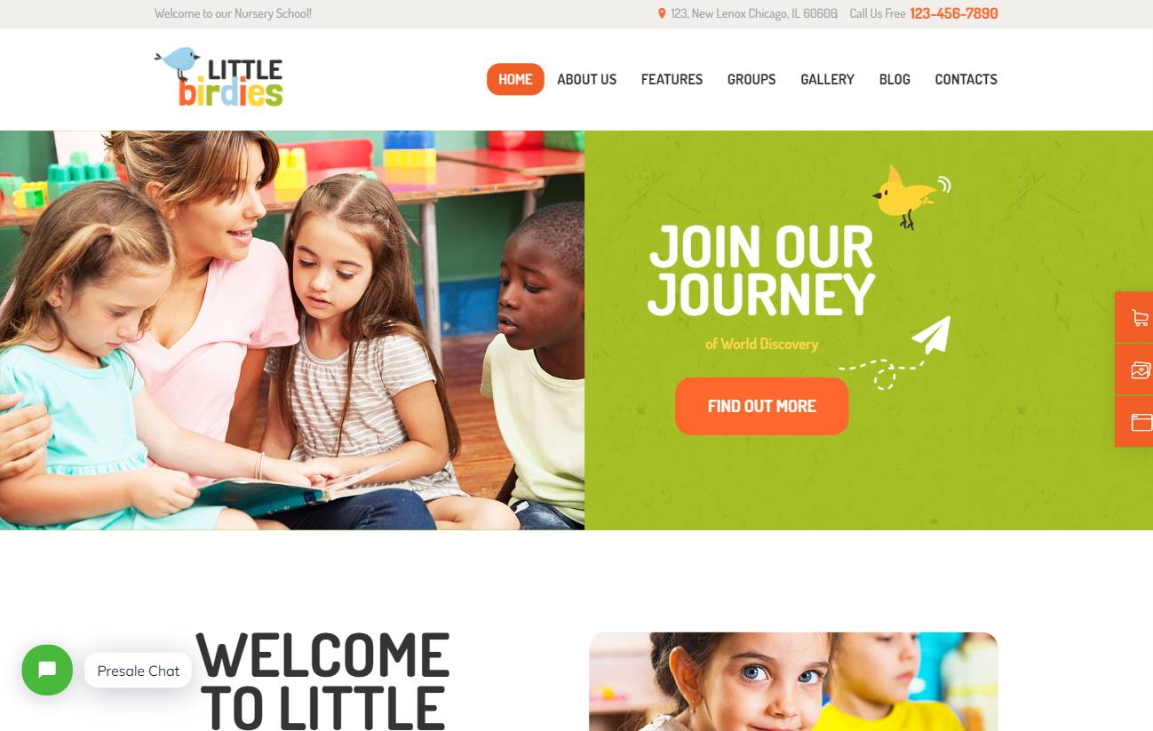 Little Birdies | A Multipurpose Children Kindergarten WordPress Theme