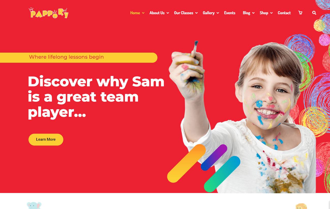 Pappory - Children Kindergarten WordPress Theme