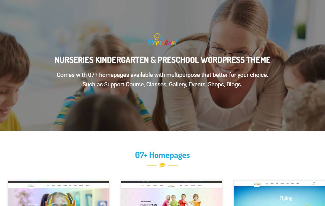 Preschool - Nurseries Kindergarten WordPress Theme