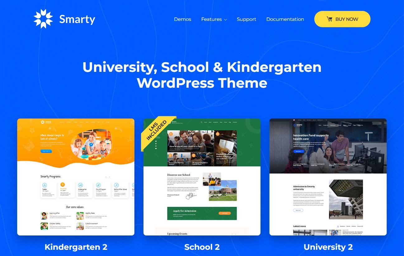 Smarty - School Kindergarten WordPress Theme