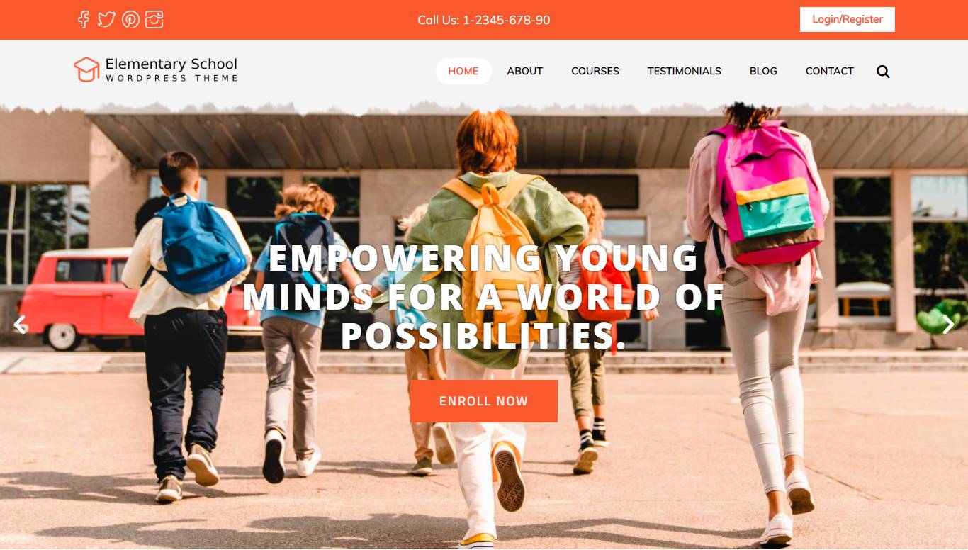 Elementary School WordPress Theme