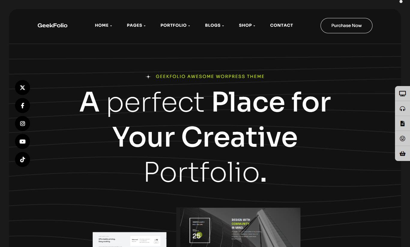 Geekfolio - Elementor Creative Portfolio & Agency WordPress Theme