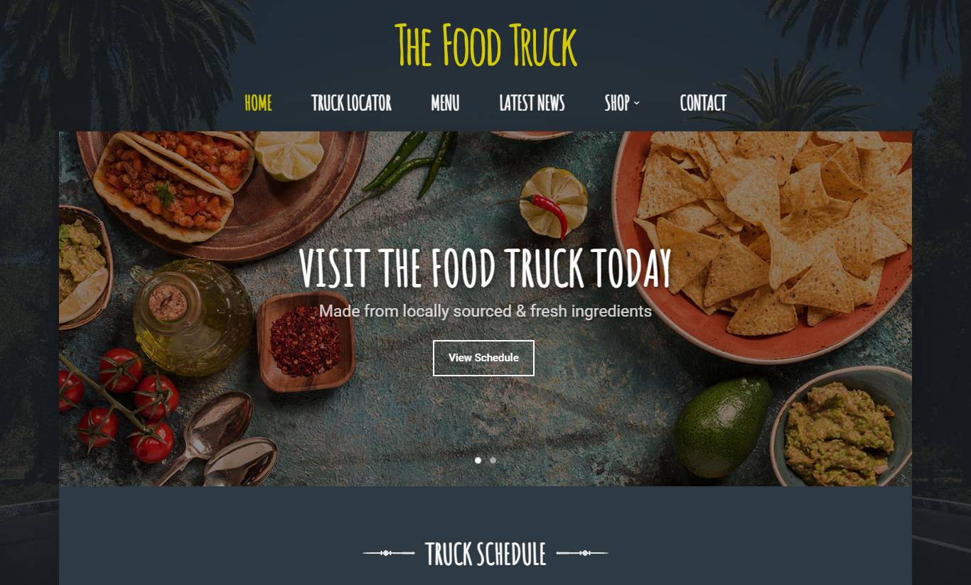 The Food Truck - WordPress Theme by ProgressionStudios