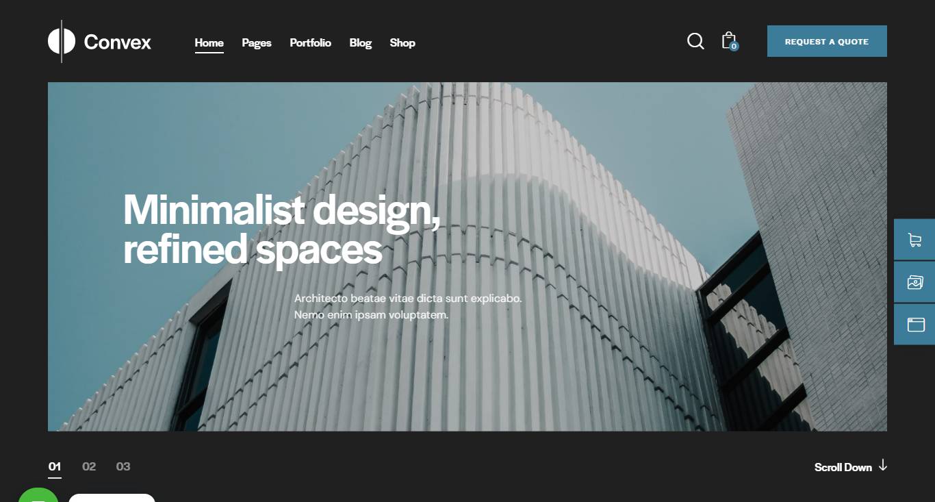 Convex - Architecture & Interior Design WordPress Theme